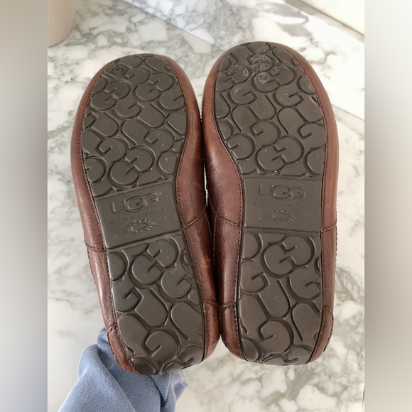 Sold out Moccasins Brown Leather Size 9 - Picture 5 of 6